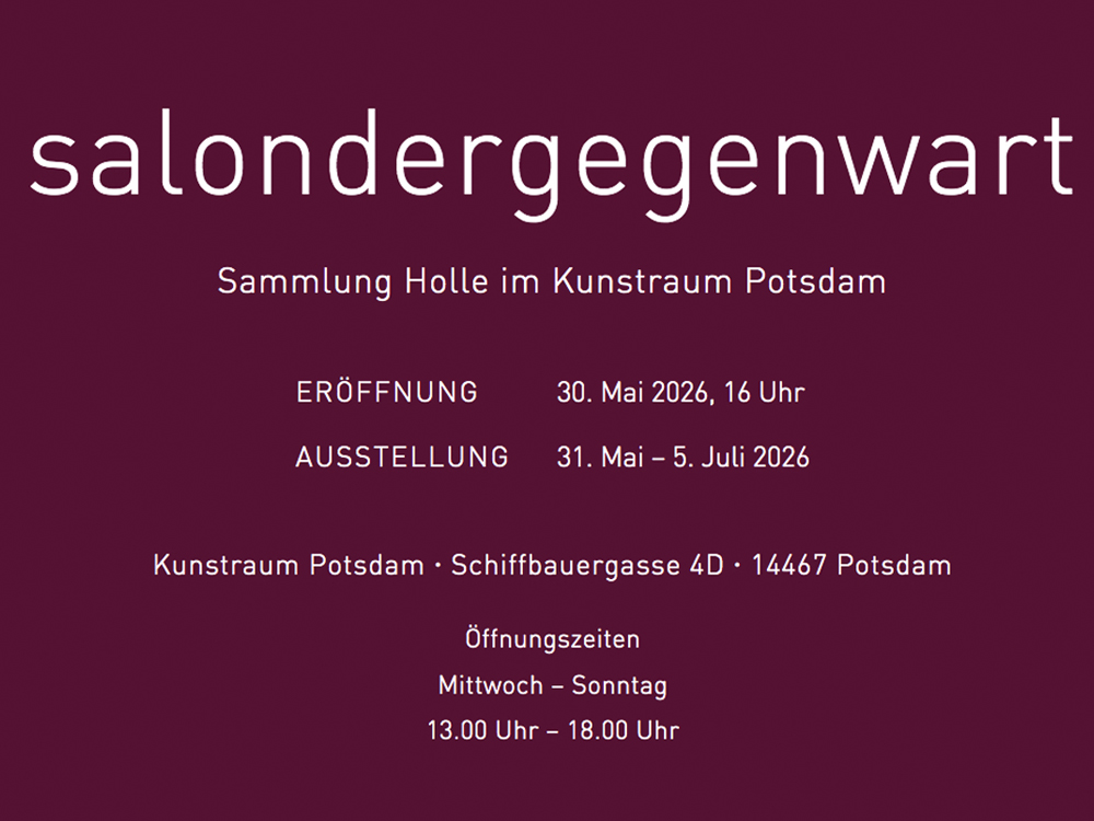 salondergegenwart Kunstraum Potsdam